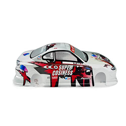 Manrock 1/10 Scale RC Painted Drift Racing Touring Onroad Car Body Shell Silver