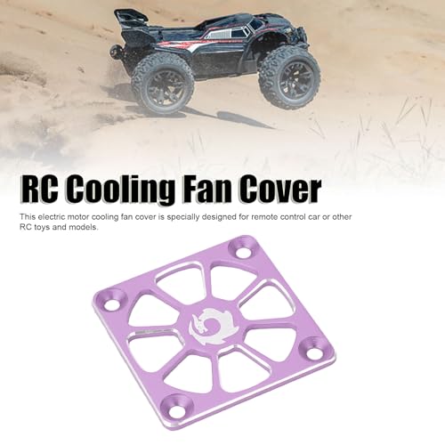 Tyenaza RC Cooling Fan Cover, 1.57in Wide Aluminium Alloy Easy Installation RC ESC Cooling Fan Cover for Repair Replacement(40 x 40mm)