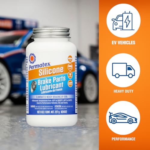PERMATEX Assembly Lubricant - color: Silicone Extreme Brake Parts Lubricant, size: 8 Fl Oz. (8 Vehicles)