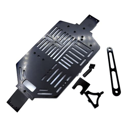 CNC Metal Chassis Body Frame Board for SG1603 SG1604 UD1601 UD1602 1/16 RC Car Spare Parts Accessories (Black)