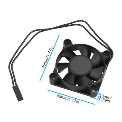 SING F LTD 2Pin Cooling Fan MP4510SH 30860400 Compatible with EzRun Max5 ESC 45x45x10mm 6V-8000RPM 0.30A