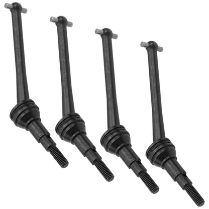 ShareGoo Steel CVD Drive Shaft Dogbone w/Hex Wheel Hubs Hex Adapter Compatible with MJX Hyper Go H14BM 14210 14209 1/14 RC Car (Black) - color: Black