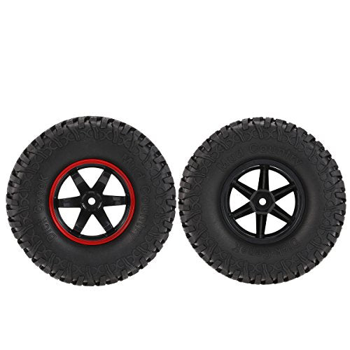 1.9 Inch 100mm RC Rubber Tires with Plastic Wheel Rim for 1/10 SCX10 D90 D110 CC01 RC Rock Crawler Parts