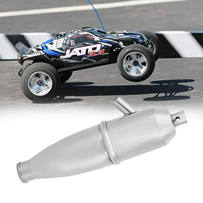 RC Car Exhaust Pipe,Aluminum Side Exhaust Pipe for 1/10 HSP RC Buggy Car Parts Truck Engine Parts for Cars, Sedans Nitro Truck Engine Parts