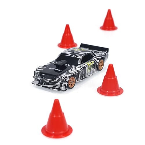 1/43 RC Scale RTR Race Car Remote Control Drift 4WD Mini Lights System RTR High Speed Four Wheel Drive Racing Car Model(Zebra Print), - color: Zebra Print