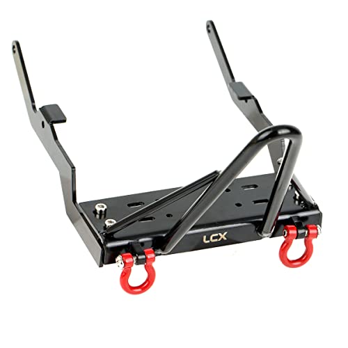 LCX Racing 1/10th RC Crawler Car CNC Machined Metal Front Bumper for Axial Capra Unlimited Trail Buggy UTB10, Upgrades Parts Accessories