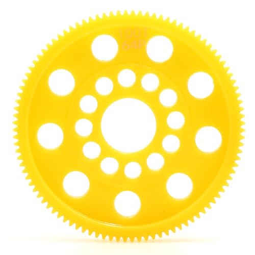 64P 96T Spur Gear for 1/10 On-Road RC Cars Upgrade Parts | High Precision Plastic Main Gear;Lightweight Durable; 5mm thick and 9.5mm center bore;