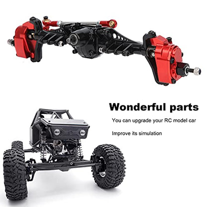 RC Front Axle Remote Control Crawler Metal Front Portal Axle Assembly for Axial Capra 1.9 UTB RC Car
