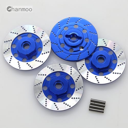 1/10 RC Aluminum Alloy 12mm Hex Drift Wheels Rim Tires Hub Brake Disc Compatible with 1/10 RC On Road Rally Touring Racing Street Car Traxxas Tamiya HSP HPI Redcat Racing 4PCS (Purple) - color: Purple
