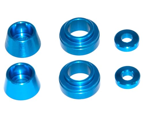 Steering Knuckle Blocks Cushion Compatible with 1/10 Tamiya Upgrade TT02 Suspension Mat Aluminum Alloy Part Replace(Blue)