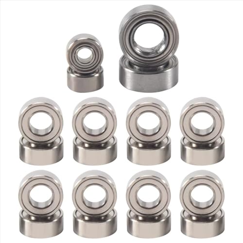 Rc Bearings for Axial for SCX24 90081 AXI00001 AXI00002 1/24 20Pcs Steel Ball Bearing Set RC Crawler Car Spare Parts Model Accessories