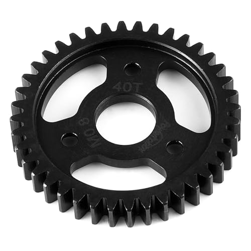 LSG 40T M1 Steel Spur Gear for Tra-xxas 1/8 RC Monster Truck Revo 2.5/3.3 Hardened 40 Tooth 1.0 Mod Main Gears RC Car Upgrade Part - size: 40T