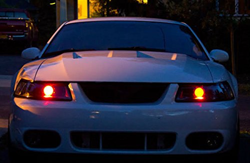 iJDMTOY Brilliant Red 15-SMD LED Accent Ambient Lighting Kit Compatible with Car Motorcycle Projector Lens Demon Eye Retrofit - color: Red