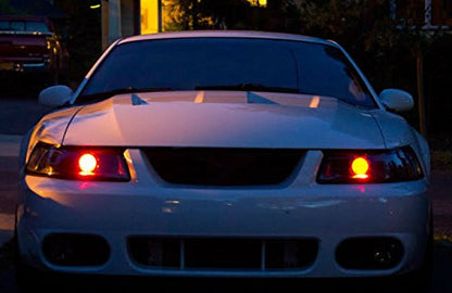 iJDMTOY Brilliant Red 15-SMD LED Accent Ambient Lighting Kit Compatible with Car Motorcycle Projector Lens Demon Eye Retrofit - color: Red