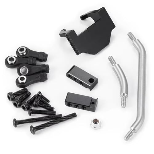 Rc Accessories for TRX-4M 1/18 Aluminum Axle Servo Mount & Stainless Steel Steering Linkage W/Plastic Ball Head RC Crawler Car Parts