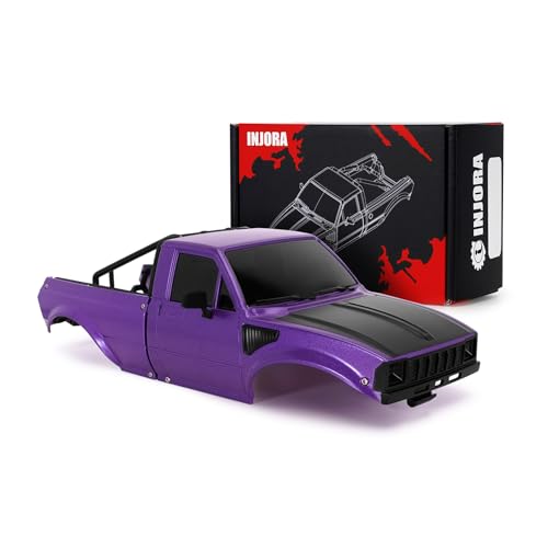 INJORA IR60 Pickup Hard Body Shell for 1/18 TRX4M Defender Bronco (Purple) - color: Purple