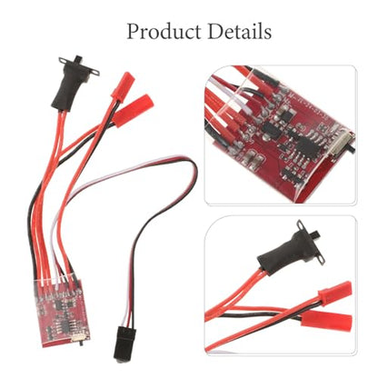 Uonlytech Dual Way Brushed Motor Speed Controller with Brake 30a for Rc Car and Vessel, Compact Design Waterproof Abs Casing Suitable for Marine Use in Different Water Environments