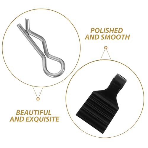 Rc Car Body Clips with Pull Tabs 1/24 Aluminum Alloy Shell Clips Set for Rc Truck Accessories Prevent Rotation Pins Black Replacement