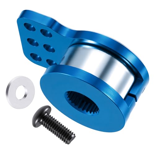 MORLORDY Adjustable 25T RC Servo Saver Aluminum Unloading Servo Arm for 1/12 Tamiya Lunch Box CW-01 Chassis Midnight Pumpkin RC Truck Upgrade Parts (Blue) - color: Blue