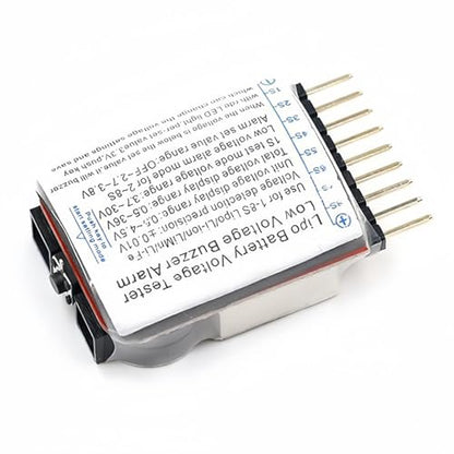 RLECS 2PCS 1-8S Lithium Battery Checker Voltage Tester Monitor for Drone/RC Car/Aerial Photography/Racing