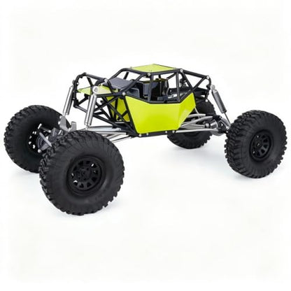 AMK RC Crawler Roll Cage, 1/10 Scale Nylon Rock Buggy Body Cage for Axial SCX10 SCX10 II, Durable RC Rock Crawler Upgrade Part (Green) - color: Green