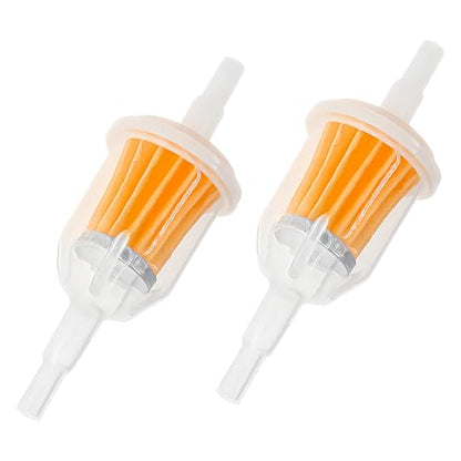 2 PCS Gas Inline Fuel Filters, 1/4 Inch x 5/16 Inch High Flow Engine Fuel Filters with Magnet, Small Petrol Inline Pipe Filter Replaces AM116304 25 050 22-s Gy20709 21541500