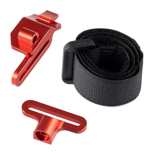 Battery Holder Mount Hold-Down for Tra-xxas 1:16 Mini Maxx 4WD XRT | VXL-3S Monster Truck Upgrades Red Aluminum Alloy - color: Red