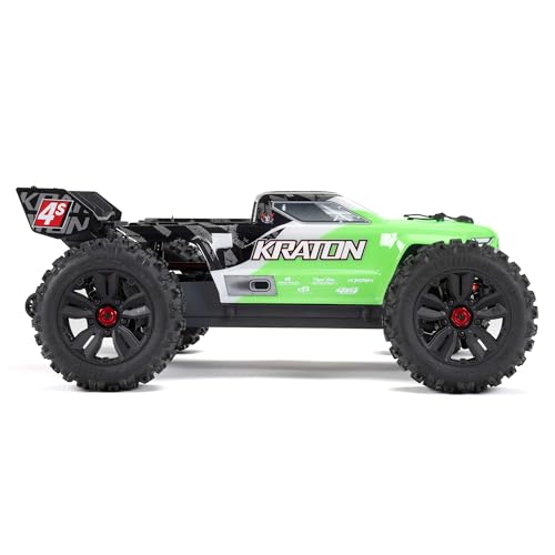 ARRMA RC Truck KRATON 4X4 4S BLX 1/10TH 4WD Speed Monster Truck RTR(Battery and Charger Not Included), Green, ARA4408V2T4