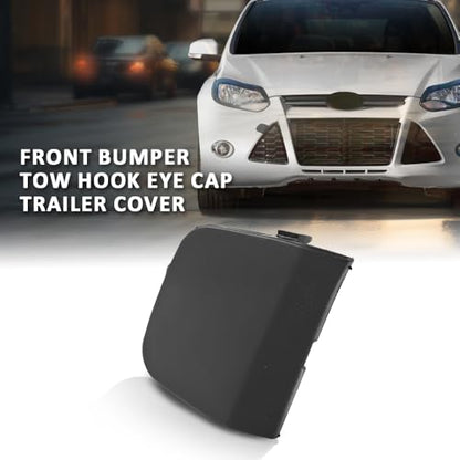 LQI Front Bumper Tow Hook Eye Cap Cover Fit Ford Focus MK3 2012-2014 | BM5117A989 Black - size: Front | Fit Ford Focus MK3 2012-2014