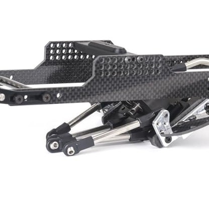 1/10 LCG Chassis Performance RC Crawler Carbon Chassis Frame for Axial AR44 SCX10 II Capra Vanquish F10 Axle (Chassis Kit) - size: Chassis Kit