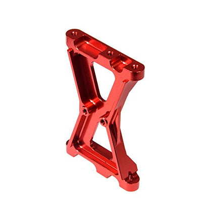 RC Chassis Brace Crossmember Aluminum Alloy Rear Beam Mounts Upgrade Part for 1/10 TRX4 RC Crawler Car Upgrade Replacement Parts (Red) - color: Red