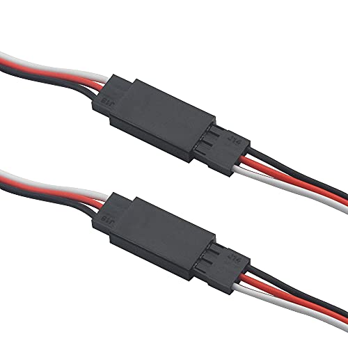 WMYCONGCONG 50 PCS Servo Extension Lead Wire Cable Male to Female 3 Pin for Futaba JR Servo Extension Connection 5 Sizes