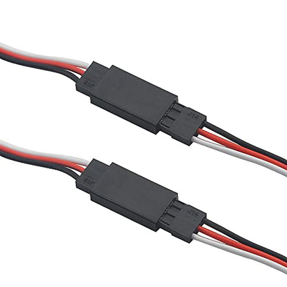 WMYCONGCONG 50 PCS Servo Extension Lead Wire Cable Male to Female 3 Pin for Futaba JR Servo Extension Connection 5 Sizes