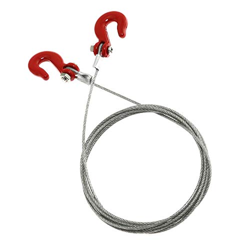 1-Pack Trailer Chain Rope with Tow Hook for RC Car Truck Crawler Accessories