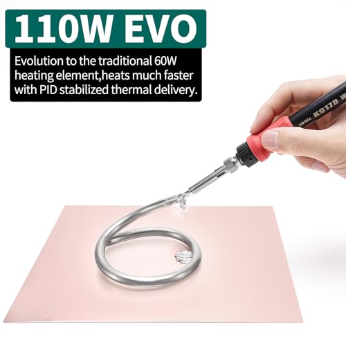 YIHUA 939D+ III EVO Digital Soldering Iron Station Kit 110W High Power with LCD display, 4 Memory Channels, Sleep Mode, Digital Calibration, Solder Wire, Helping Hands, Magnifier, 3 Soldering Tips - style: EVO Style 110W