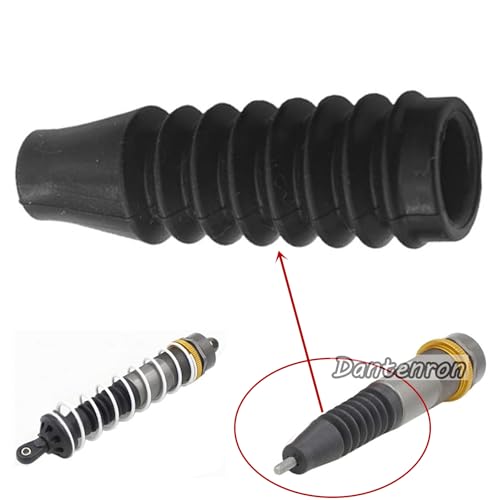 4Pcs 1:8 RC Absorber Rubber Cover Shock Damper Absorption Cover Dust-Proof Boot for 1/8 RC Off-Road Monster Short-Course Truck Kyosho TRX4 Hobao HPI HSP Upgrade Parts (46mm) - size: 46mm