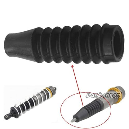 4Pcs 1:8 RC Absorber Rubber Cover Shock Damper Absorption Cover Dust-Proof Boot for 1/8 RC Off-Road Monster Short-Course Truck Kyosho TRX4 Hobao HPI HSP Upgrade Parts (46mm) - size: 46mm