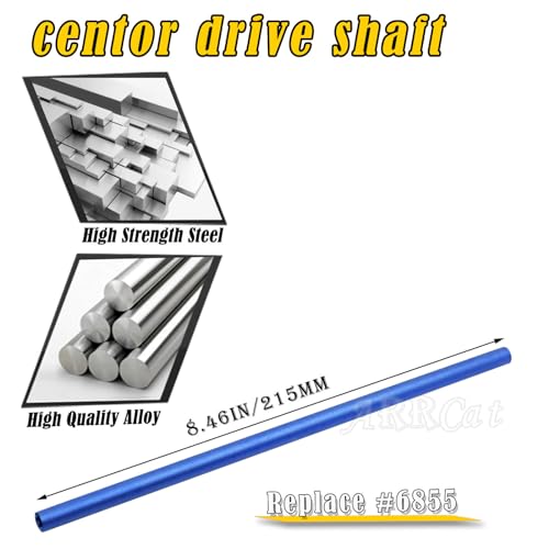 Center Driveshaft 6855 & Complete Slipper Clutch 6878 Metal Differential Gear with 32 Pitch 15T/17T/19T Pinions Gear Set for 1/10 Slash 4X4 VXL/Platinum/Ultimate,Navy Blue