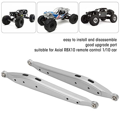 RC Aluminum Rear Trailing Arm,Lightweight Aluminum Rear Trailing Arm Replaceable Parts for Axial RBX10 1/10 Remote Control Car(Silver)