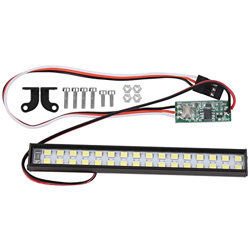RC Light Bar, RC Light Kit Metal Plastic with Installation Accessories RC LED Lights for RC Crawler Car