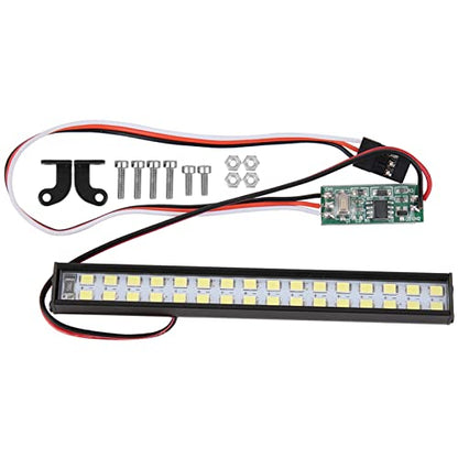 RC Light Bar, RC Light Kit Metal Plastic with Installation Accessories RC LED Lights for RC Crawler Car