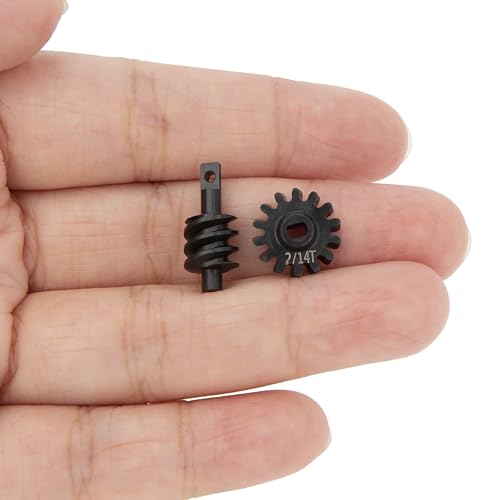 MEUS RACING SCX24 2-14T Overdrive Differential Helical Diff Gears Set for Axial SCX24 Deadbolt C10 JLU Gladiator Bronco 1/24 RC Crawler Car Upgrade Parts, 2 Sets - size: 2-14T