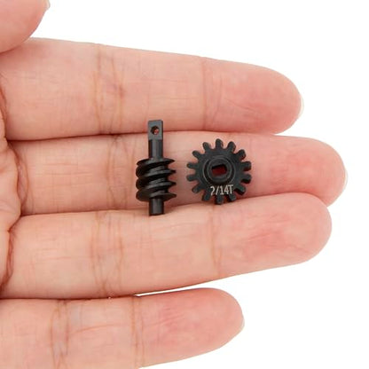 MEUS RACING SCX24 2-14T Overdrive Differential Helical Diff Gears Set for Axial SCX24 Deadbolt C10 JLU Gladiator Bronco 1/24 RC Crawler Car Upgrade Parts, 2 Sets - size: 2-14T