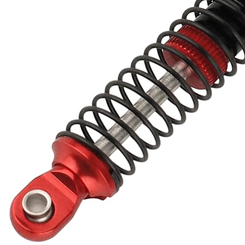 53mm 59mm 66mm 78mm Aluminum Long Threaded Shocks Absorbers Oil Damper for 1/18 RC Crawler TRX4M TRX-4M KUpgrade Parts (66mm-red) - color: 66mm-red