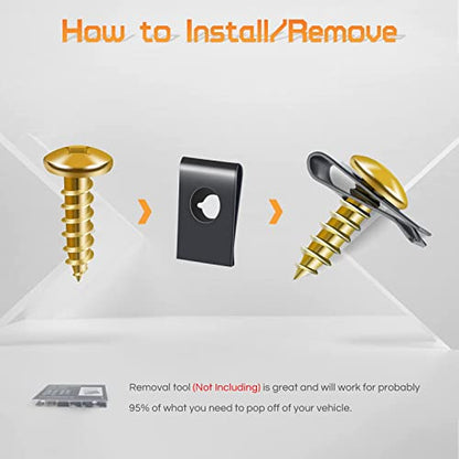 OTUAYAUTO 170PCS Car U Clips with Screw Assortment Kit - 10 Different Sizes Automotive U Nut and Screw Clip, Automotive U Nut Screw Clip, for Car Dash Door Panel Interior - size: 170Pcs 10 Sizes Clips