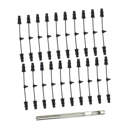 Yiju 20 Pieces RC Car Retainer Strips RC Rubber Retainer Pull Tabs Attachments RC Car Accessories Body Clip Retainer Utility Small Size Elastic Rubber, 21 Pieces - color: 21 Pieces