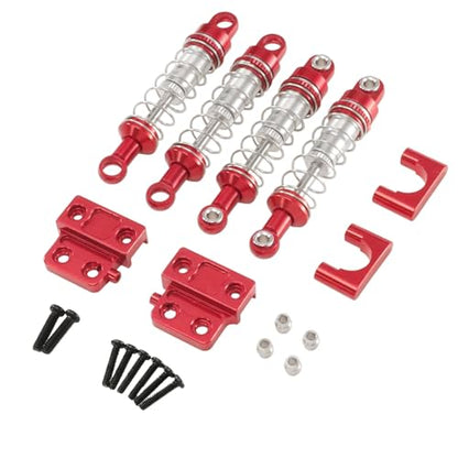 for MN 82 82s 82Pro LC79 Oil Filled Shocks All Metal Set RC Car Upgrade Modification Accessories Repair Parts Rc Parts - color: Red