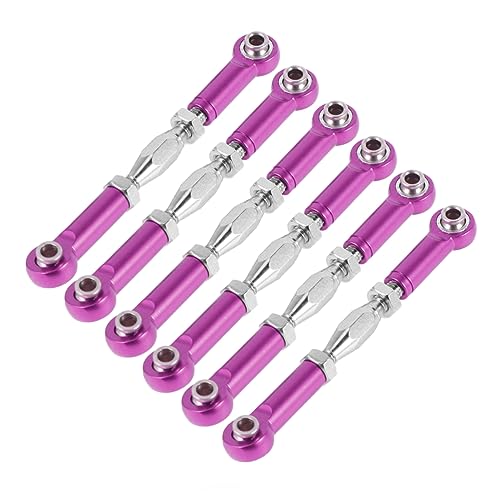 Adjustable Turnbuckle Rod Kit 71mm Aluminum for Car Rod Linkage Easy Install for 1/10 Vehicles