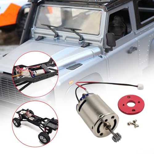RC Car Motor Set 21000RPM Modification Metal DIY Upgrade Accessories Replacement Powerful 370 Motor for MN78 MN82 1/12 Scale