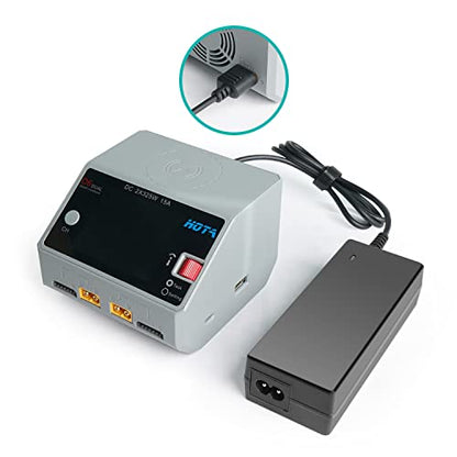 TAIFU 15V 6A AC Adapter Power Supply XT60 Plug Compatible with GT Power, HOTA D6 PRO P6 ISDT Q8 Q6 Nano Lipo Charger SKYRC Smart Balance Charger with XT60 Output Hota RC 90W Power Cord